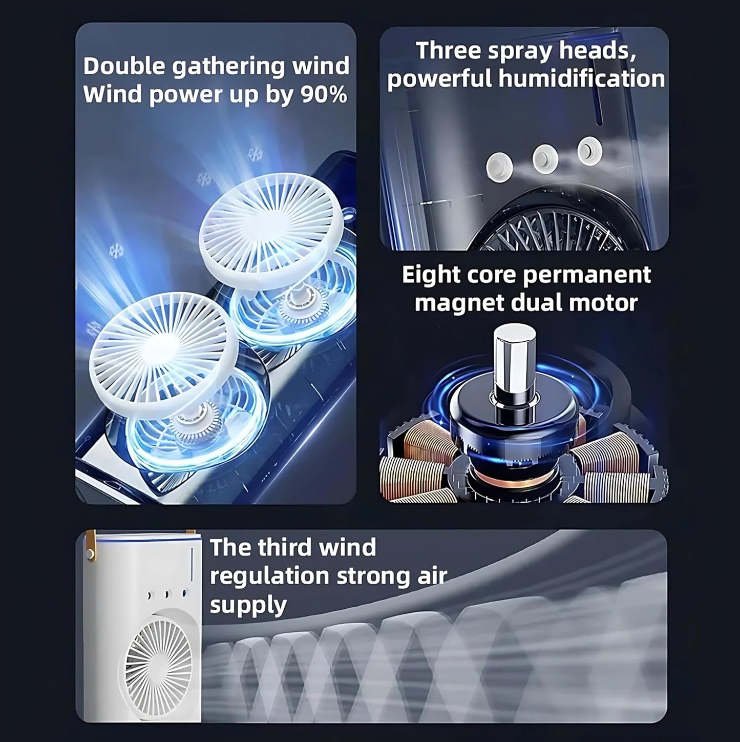Cool Breeze Pro Portable Double Fan Air Cooler